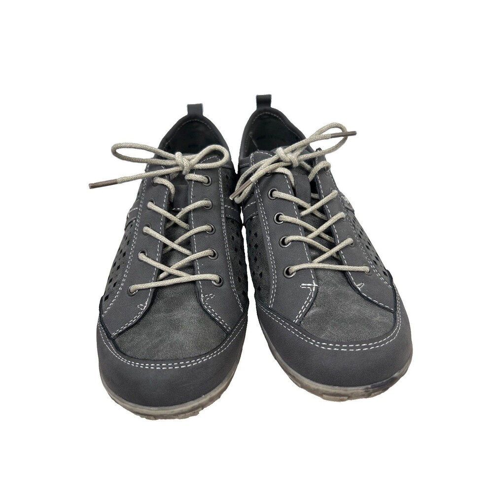 North style Lace-up Sneakers. Casual Perforated Cushioned Nonskid Sole Sz 7(38)